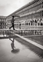 Jour de pluie sur la Piazza San Marco. 