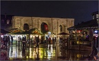 Marché de Noël sous la pluie